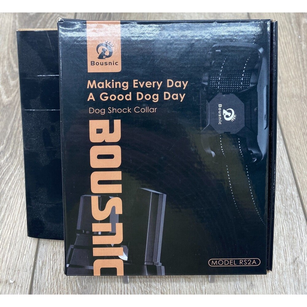 Bousnic Dog Shock Collar Training Model RS2A Collar w/Remote- Blue, Lightly Used